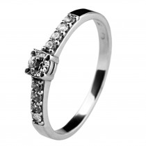 Stříbrný zásnubní prsten LARA