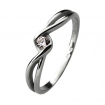 Stříbrný zásnubní prsten MIRANDA