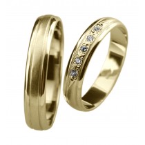 Zlatý snubní prsten ANNA (Ž)