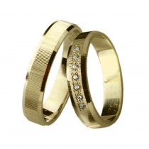 Zlatý snubní prsten AZURA (Ž)