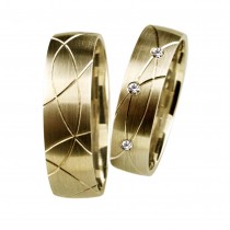 Zlatý snubní prsten CARISA (Ž)