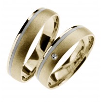 Zlatý snubní prsten FLOR (Ž)