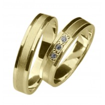 Zlatý snubní prsten GINA (Ž)