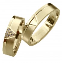 Zlatý snubní prsten INES (Ž)