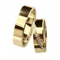 Zlatý snubní prsten IRENE (Ž)