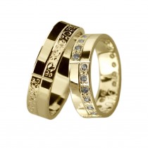 Zlatý snubní prsten LIDIA (Ž)