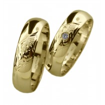 Zlatý snubní prsten MONICA (Ž)
