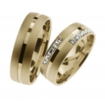 Zlatý snubní prsten NURIA (Ž)