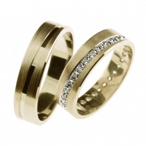 Zlatý snubní prsten OCTAVIA (Ž)