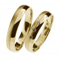 Zlatý snubní prsten REINA (Z)