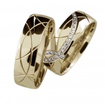 Zlatý snubní prsten SELENA (Ž)