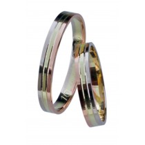 Snubní prsten VENUS (B+Ž+Č)
