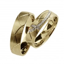 Zlatý snubní prsten ZARINA (Ž)