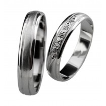 Stříbrný snubní prsten ANNA