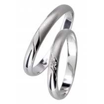 Stříbrný snubní prsten AMALIA