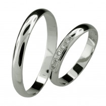 Stříbrný snubní prsten AMANDA