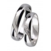 Stříbrný snubní prsten AVRIL