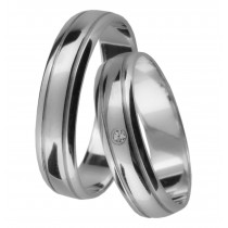 Stříbrný snubní prsten BELINDA