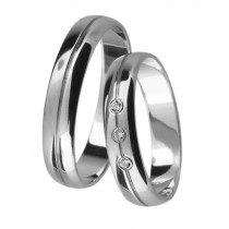 Stříbrný snubní prsten BLANCA