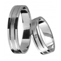 Stříbrný snubní prsten BRENDA