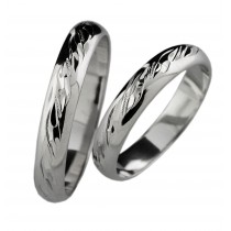 Stříbrný snubní prsten CAROLINA