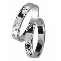 Stříbrný snubní prsten CLEOPATRA