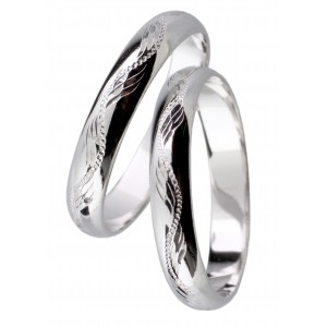 Stříbrný snubní prsten DIANA