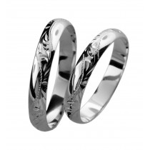 Stříbrný snubní prsten DORA