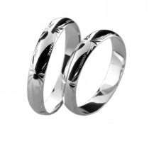 Stříbrný snubní prsten DORIA