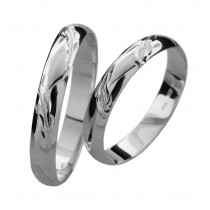 Stříbrný snubní prsten EMILIA