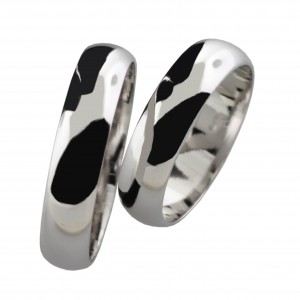 Stříbrný snubní prsten ESTELA