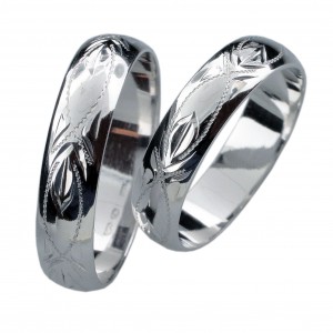 Stříbrný snubní prsten EVELINA