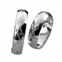 Stříbrný snubní prsten FORTUNATA