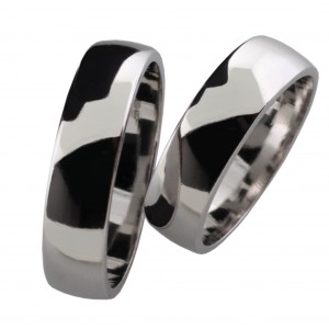 Stříbrný snubní prsten GEMA