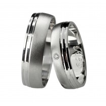 Stříbrný snubní prsten GLORIA