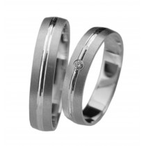 Stříbrný snubní prsten JUANA