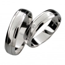 Stříbrný snubní prsten LUISA