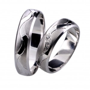 Stříbrný snubní prsten MARCIA