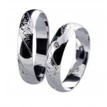 Stříbrný snubní prsten MARIANA