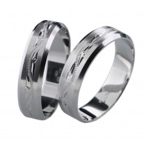 Stříbrný snubní prsten MARILU