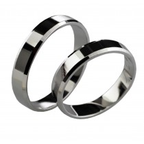 Stříbrný snubní prsten MAYA