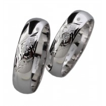 Stříbrný snubní prsten MONICA