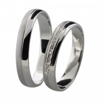 Stříbrný snubní prsten REYNA