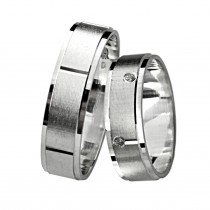 Stříbrný snubní prsten SIERRA