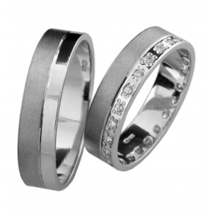 Stříbrný snubní prsten SOLONA