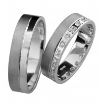 Stříbrný snubní prsten SOLONA