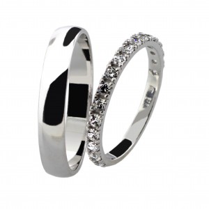 Stříbrný snubní prsten SONIA