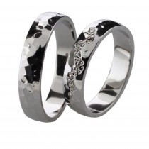 Stříbrný snubní prsten WENDY